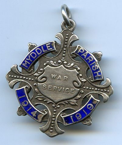 Myddle Parish War Service Medal 1914 to 1919