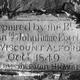 Plaque on castle wall